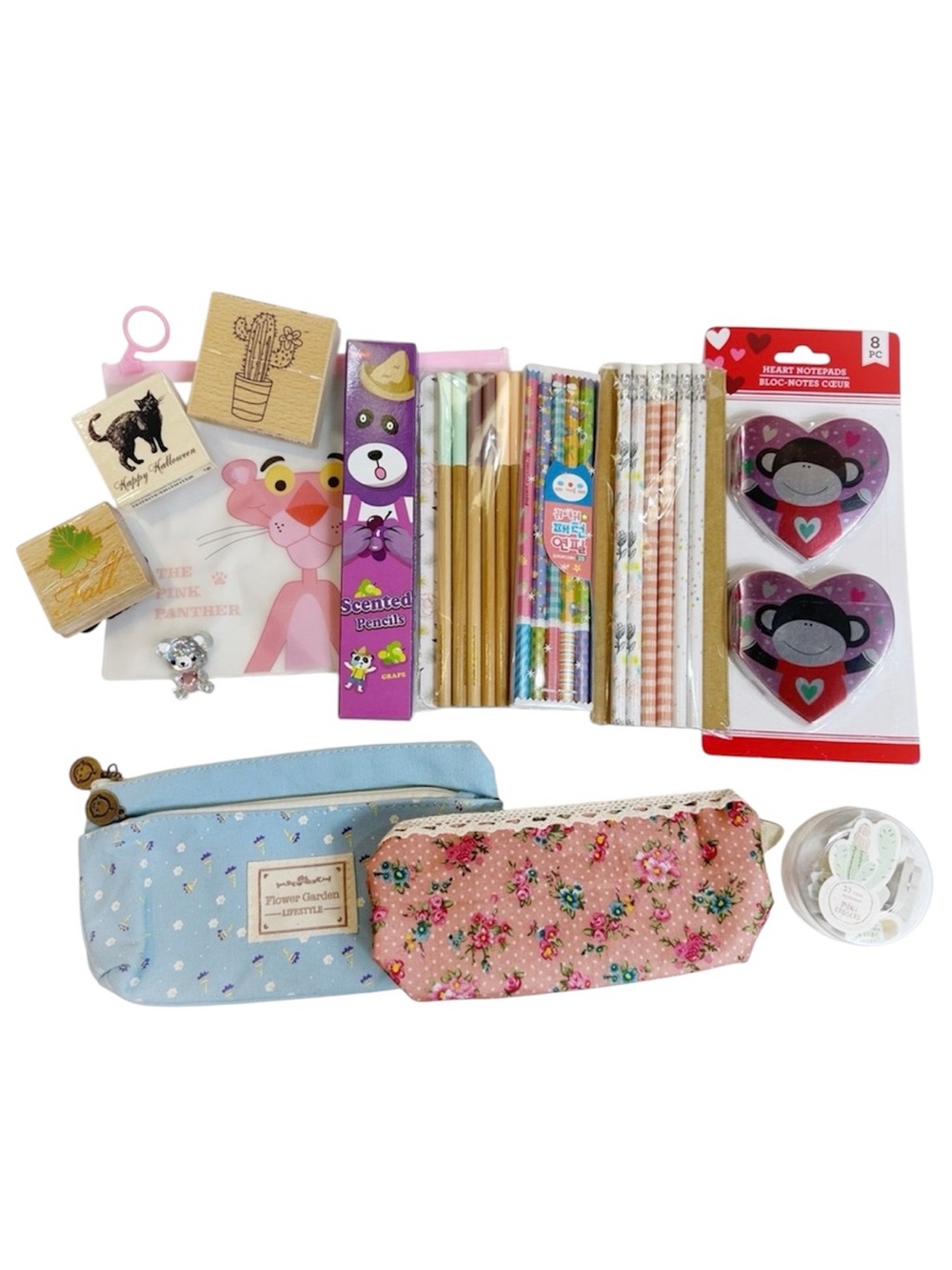 Snail Mail Pen Pal Crafting Planner Stationery Bundle Kawaii Rubber Stamp